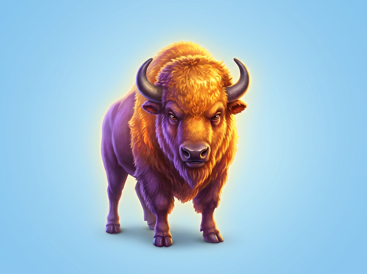 Símbolos y gráficos de la tragamonedas Big Buffalo de Skywind Group