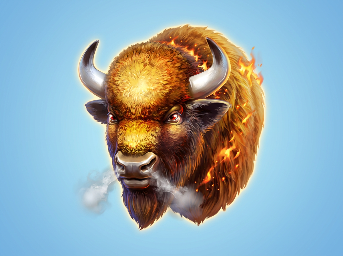 Símbolos y gráficos de la tragamonedas Buffalo Rampage de Spinomenal
