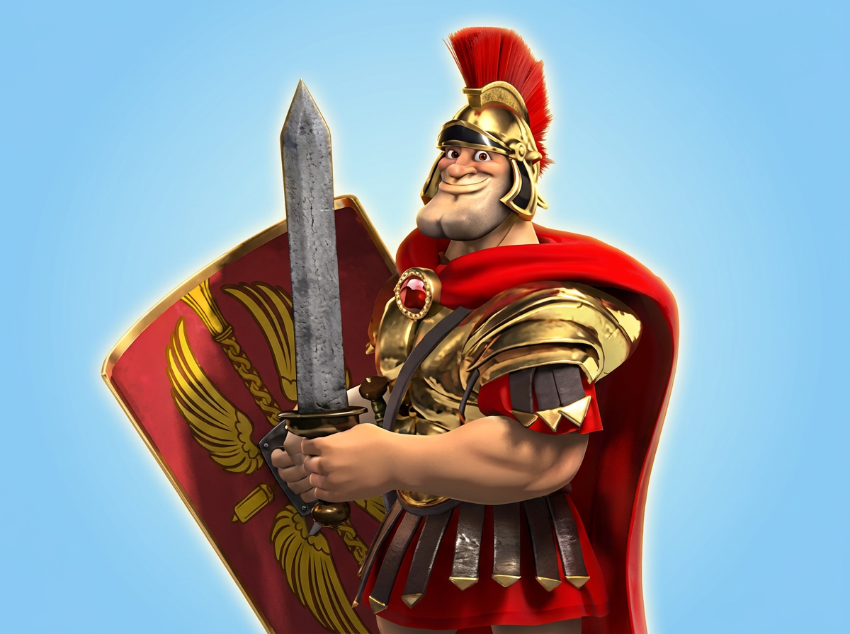 Símbolos y gráficos de la tragamonedas Centurion Megaways de Inspired Gaming