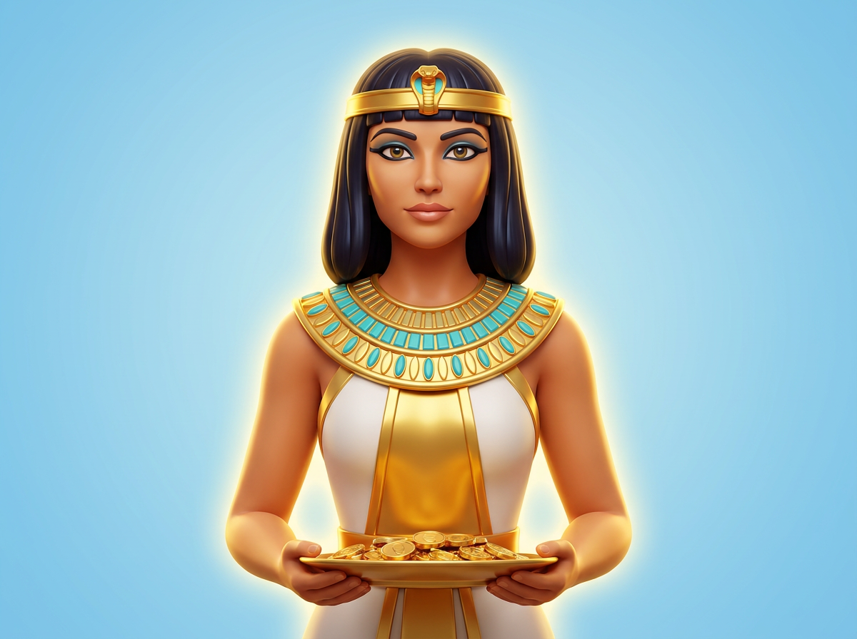 Símbolos y gráficos de la tragamonedas Cleopatra Plus de IGT