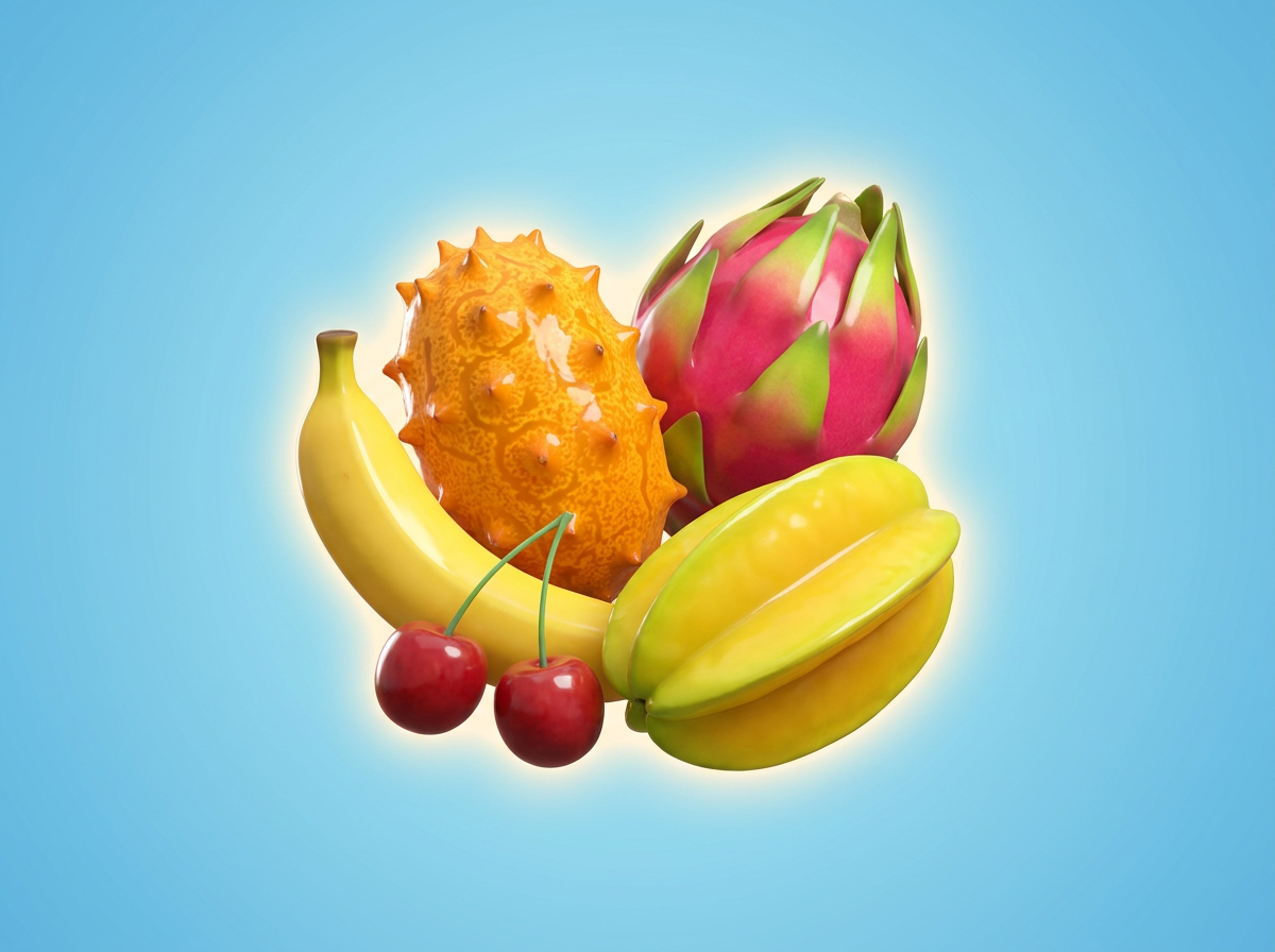 Símbolos y gráficos de la tragamonedas Fruit Warp de Thunderkick