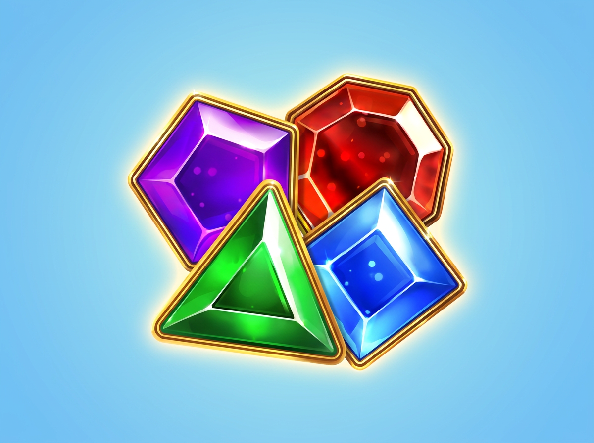 Símbolos y gráficos de la tragamonedas Gems Bonanza de Pragmatic Play