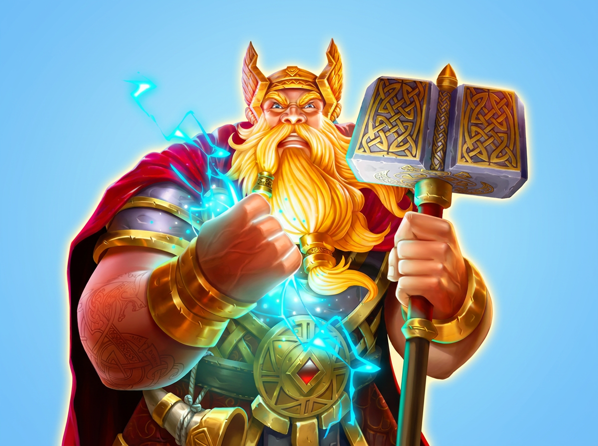 Símbolos y gráficos de la tragamonedas Power Of Thor Megaways de Pragmatic Play