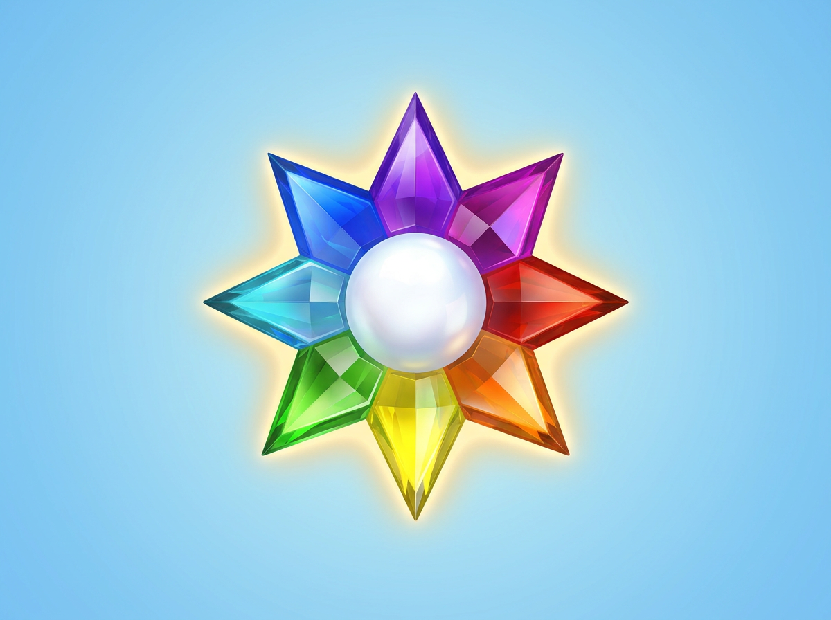 Símbolos y gráficos de la tragamonedas Starburst de NetEnt